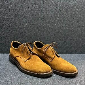 8943 To Boot New York Adam Derrick Men's Tan Suede Dress Shoes